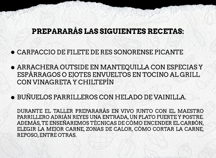 Master Class a la Parrilla Sonorense by Adrián Reyes