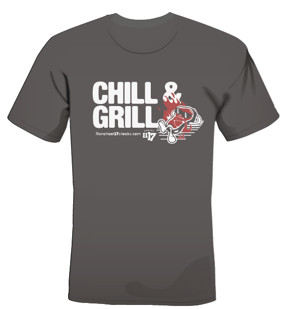 Playera Chill & Grill Rancho el 17